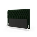 Ver imagem 2 de Cabeceira Bellatrix 195 para Cama King Suede Verde Aradecor