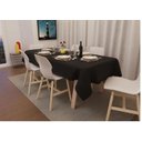 Ver imagem 1 de Toalha Mesa Oxford 140x140 Quadrada Admirare - Preta