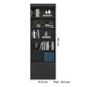 Ver imagem 2 de Kit com 02 Estantes Livreiros 3420 Qmovi Preto