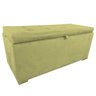 Bau Puff Organizador Porta Treco Brinquedos Sapatos Infantil Multiuso Amarelo - 1