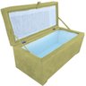 Bau Puff Organizador Porta Treco Brinquedos Sapatos Infantil Multiuso Amarelo - 2
