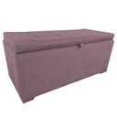 Ver imagem 1 de Bau Puff Organizador Porta Treco Brinquedos Sapatos Infantil Multiuso Rose