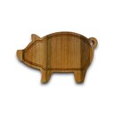 Ver imagem 1 de Kit 5 Tábuas Porco de Corte Porção Petisco Churrasco Bar Restaurantes - Madeira Premium 38 x 23 cm