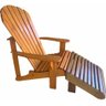 Cadeira Adirondack + Peseira + Stain Feita de Garapa Stain Adirondack - 18