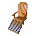 Ver imagem 3 de Cadeira Adirondack + Peseira + Stain Feita de Garapa Stain Adirondack