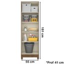 Ver imagem 7 de Armario Multiuso 2 Portas 9023 Castanho Wood