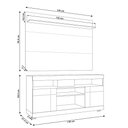Ver imagem 5 de Rack para Sala com Painel para Tv 55 Pol Raya C04 Freijó Off White - Lyam Decor
