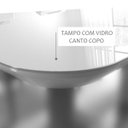 Ver imagem 4 de Mesa de Jantar Lisy 120x90cm Tampo Off White:Mel