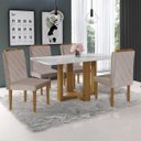 Ver imagem 2 de Mesa de Jantar Lisy 120x90cm Tampo Off White:Mel