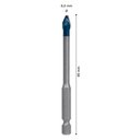 Ver imagem 2 de Broca para Porcelanato Expert Hexagonal 06 X 90mm Bosch