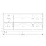 Aparador Buffet Elegance com 4 Portas Lukaliam - 6