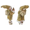 Boneco Papai Noel Dourado Natal 45cm Grande Natalino Arvore Decoraçao Presentes Festas - 4