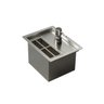 Calha Úmida Inox 18cm para Talheres Dispenser Detergente - LudRio - 1