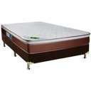 Ver imagem 1 de Cama Box Casal: Colchão Molas Ensacadas Luckspuma MasterPocket Caribe + Base CRC Suede Brown(138x188