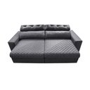 Ver imagem 5 de Sofá Retrátil e Reclinável 2,35m Molas Ensacadas Cama inBox Style Thermo Gel Linho Cinza Escuro