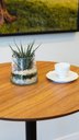 Ver imagem 3 de Mesa Bistrô Rakau Estrutura Madeira e Tampo Redondo Maiart