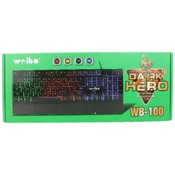 Teclado Gamer Luminoso Led Colorido Semi Mecanico Wb100 - 5