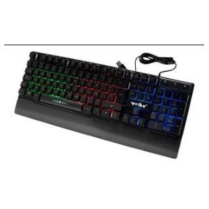 Teclado Gamer Luminoso Led Colorido Semi Mecanico Wb100