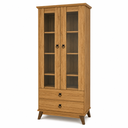 Ver imagem 5 de Cristaleira 70cm 2 Portas de Vidro 2 Gavetas CR322 Naturalle - Decibal