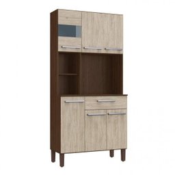 Kit Cozinha 6 Portas 1 Gaveta Decibal Moveis - 3