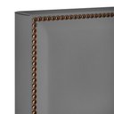 Ver imagem 2 de Cabeceira Box Casal King Com Tachas 195 Cm Suede Cinza