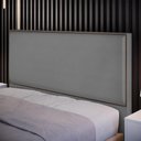 Ver imagem 7 de Cabeceira Box Casal King Com Tachas 195 Cm Suede Cinza