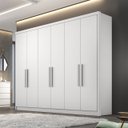 Ver imagem 3 de Guarda Roupa Casal com 06 Portas e 04 Gavetas Rizon Plus Novo Horizonte - Branco