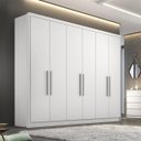 Ver imagem 5 de Guarda Roupa Casal com 06 Portas e 04 Gavetas Rizon Plus Novo Horizonte - Branco