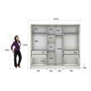 Ver imagem 6 de Guarda Roupa Casal com 06 Portas e 04 Gavetas Rizon Plus Novo Horizonte - Branco