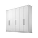 Ver imagem 1 de Guarda Roupa Casal com 06 Portas e 04 Gavetas Rizon Plus Novo Horizonte - Branco