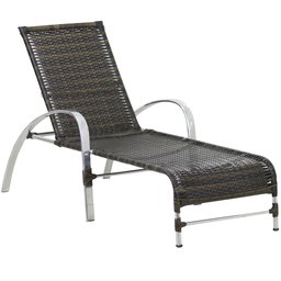2 Espreguiçadeiras Garden e Mesa em Alumínio para Piscina - Pedra Ferro - 2