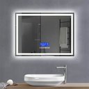 Ver imagem 7 de Espelho Led 3 Cores 100x60 Visor Inteligente Toca Musica Bluetooth Desembaçador Interativo