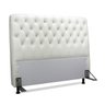 Cabeceira de Cama Box Viúva 128cm Padua Larhome Corino Branco - 2