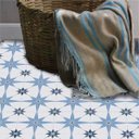 Ver imagem 3 de Adesivo Piso Ladrilho Estrelado Azul Lavável Antiderrapante