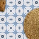 Ver imagem 5 de Adesivo Piso Ladrilho Estrelado Azul Lavável Antiderrapante