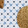 Adesivo Piso Ladrilho Estrelado Azul Lavável Antiderrapante - 5
