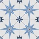 Ver imagem 2 de Adesivo Piso Ladrilho Estrelado Azul Lavável Antiderrapante