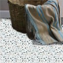 Ver imagem 1 de Adesivo piso granilito Terrazzo verde vinil lavavel antiderrapante