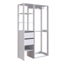 Ver imagem 2 de Guarda-Roupa Modulado Closet 2 Gavetas 2 Cabideiros Trevalla Db-002 Branco