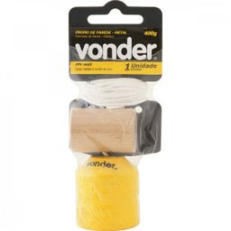 Prumo de parede de metal 400 g Vonder - 2