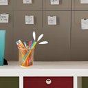 Ver imagem 5 de Porta Caneta Lápis Aramado Redondo Dourado 10cm