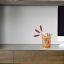 Ver imagem 6 de Porta Caneta Lápis Aramado Redondo Dourado 10cm