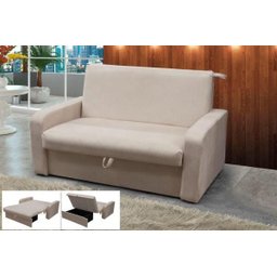 Sofá Cama com Baú Daiane - Bege - 6