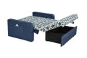 Ver imagem 3 de Sofá Cama com Baú Daiane - Azul Estampado Floral