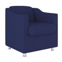 Ver imagem 5 de Kit 6 Cadeiras Poltronas Decorativas Espera Clinica Dentista Cor:azul Marinho