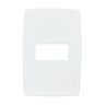 Placa sem Suporte 4x2 1 Posto Horizontal Pp Br Pial Plus - 3