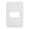 Placa sem Suporte 4x2 1 Posto Horizontal Pp Br Pial Plus - 1