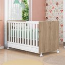 Ver imagem 2 de Berço Mini Cama Taís Brilhar Q01 - Doce Sonho Móveis BERÇO DE BEBE BERÇO BEBE BERÇO 3 EM 1 Carvalho