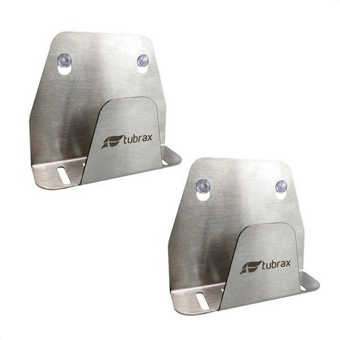 Porta Esponja Bucha Aço Inox 304 com 2 Unidades - Tubrax