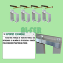 Ver imagem 6 de Kit Prático para Porta de Correr Trilho Natural - 1,80m + 1 Par de Concha